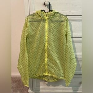 Nike neon yellow running jacket Size L
